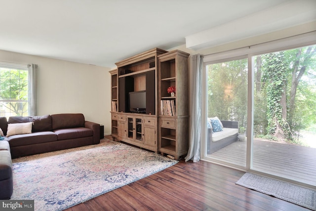 6212 Centaurus Ct, Burke, VA 22015 - living room featuring wood finished floors