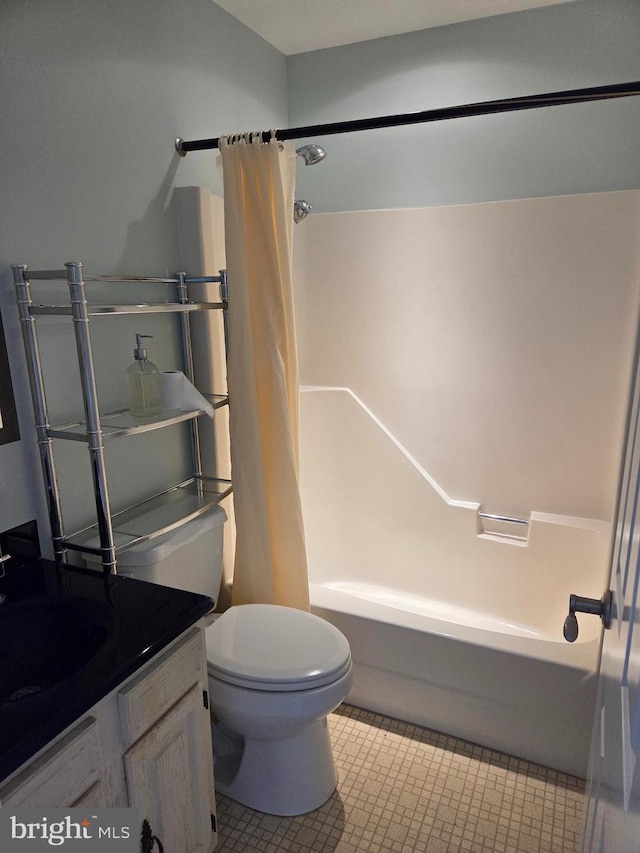 156 Captains Quarters Rd, Ocean City, MD 21842 - full bath with shower / bath combination with curtain, vanity, and tile patterned flooring