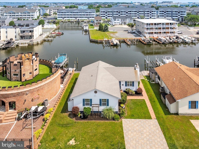 156 Captains Quarters Rd, Ocean City, MD 21842 - aerial view of residential area featuring a nearby body of water