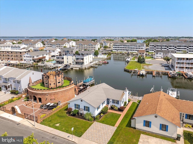 156 Captains Quarters Rd, Ocean City, MD 21842 - aerial view of residential area with a large body of water