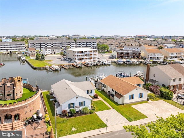 156 Captains Quarters Rd, Ocean City, MD 21842 - aerial view of residential area with a nearby body of water