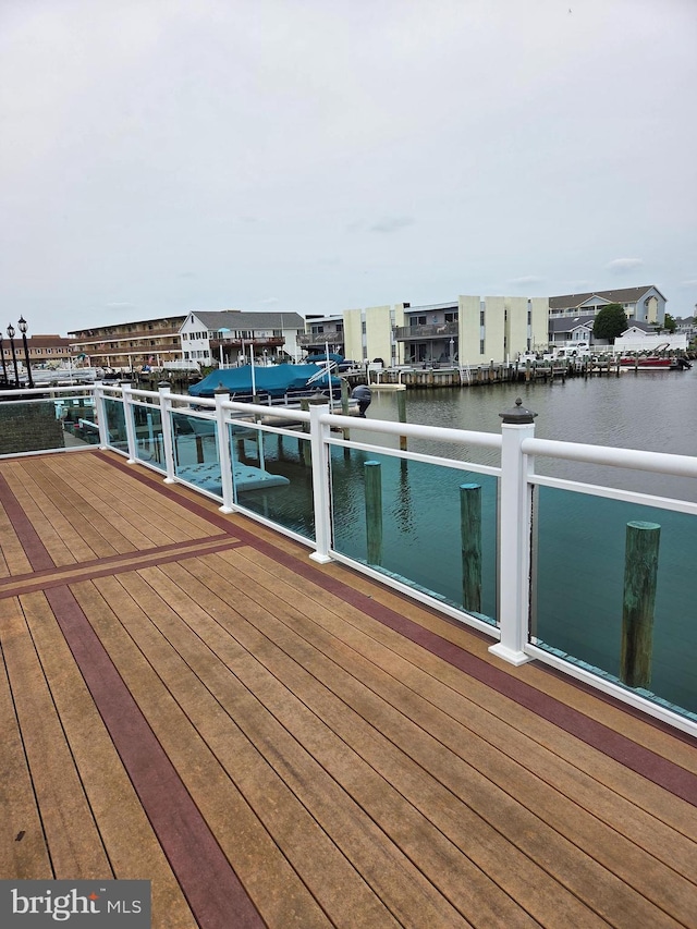 156 Captains Quarters Rd, Ocean City, MD 21842 - dock area featuring a water view