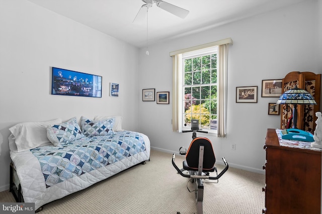 128 Rowan Ct, Manahawkin, NJ 08050 - bedroom with carpet flooring and ceiling fan