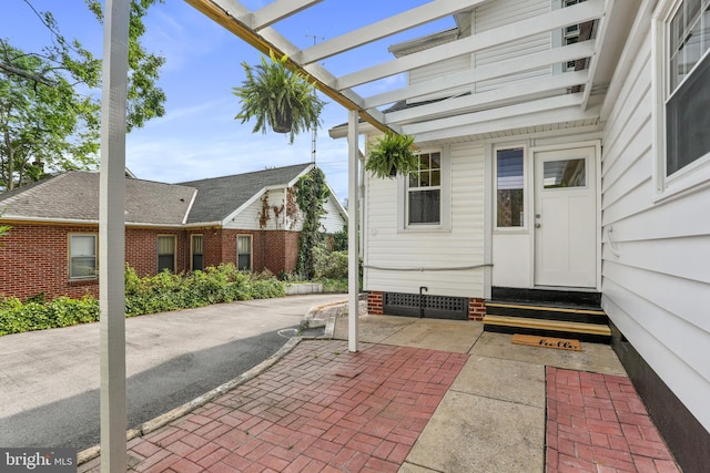 1029 Pennsylvania Ave, Hagerstown, MD 21742 - view of patio / terrace featuring a pergola and entry steps