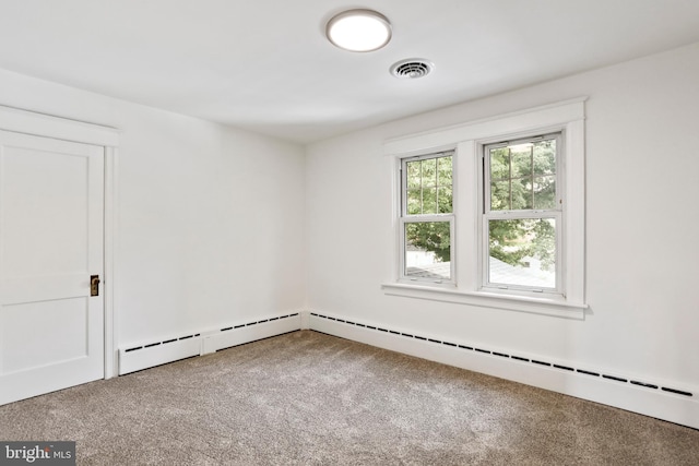 1029 Pennsylvania Ave, Hagerstown, MD 21742 - spare room featuring carpet flooring and a baseboard radiator