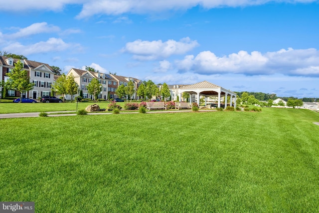 519 Long Wall Dr, Reisterstown, MD 21136 - view of home's community featuring a gazebo, a residential view, and a lawn