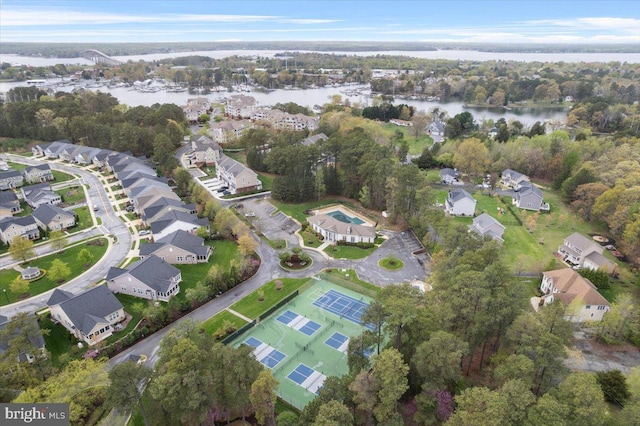 931 Oyster Bay Pl, Solomons, MD 20688 - aerial view of property's location with a large body of water and nearby suburban area