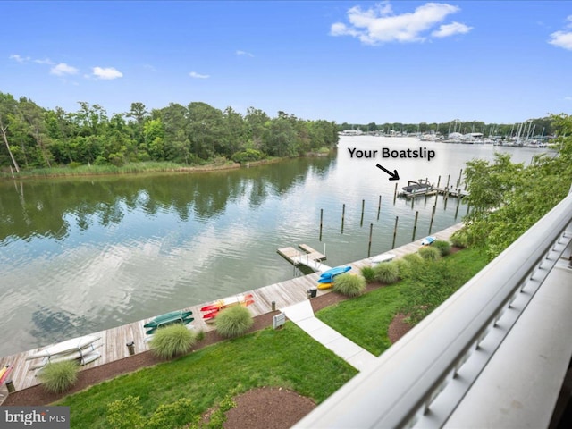 931 Oyster Bay Pl, Solomons, MD 20688 - water view with a dock
