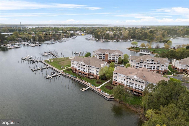 931 Oyster Bay Pl, Solomons, MD 20688 - bird's eye view of a nearby body of water and a marina