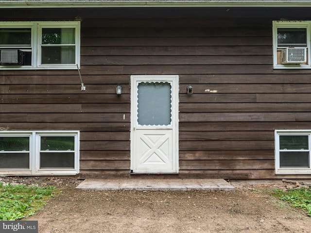357 Crestview Mountain Rd, Augusta, WV 26704 - doorway to property with cooling unit