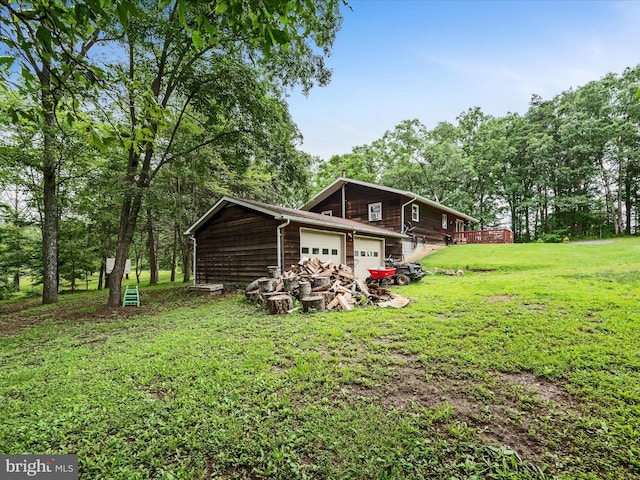 357 Crestview Mountain Rd, Augusta, WV 26704 - view of side of home featuring a lawn and an outbuilding