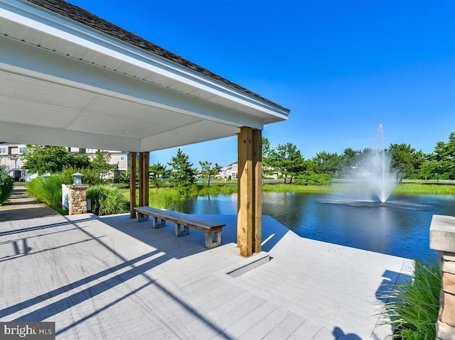 38336 Ocean Vista Dr Unit 1098, Selbyville, DE 19975 - dock area featuring a water view