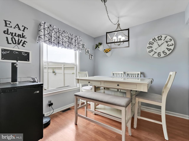 2 Marsha Dr, Cressona, PA 17929 - dining space with a chandelier and wood finished floors