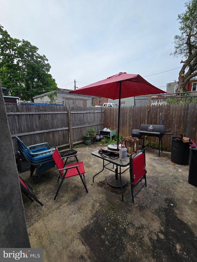 2513 W Sergeant St, Philadelphia, PA 19132 - view of patio featuring grilling area