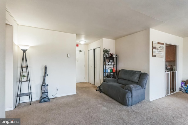 1900 Lyttonsville Rd Unit 818, Silver Spring, MD 20910 - carpeted living area featuring baseboards