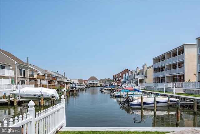 11603 Seaward Rd Unit 6, Ocean City, MD 21842 - dock featuring a residential view and a water view