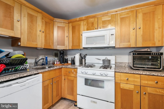 8830 Piney Branch Rd Unit 305, Silver Spring, MD 20903 - kitchen with white appliances and light stone counters