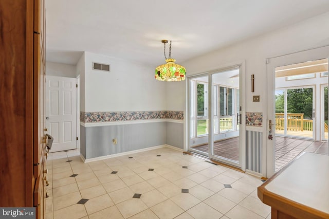 3 Lisa Ct, Elkton, MD 21921 - unfurnished dining area with a wainscoted wall and baseboards