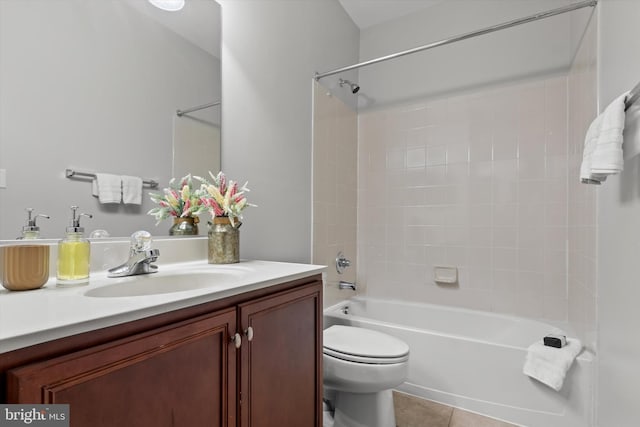 42806 Longworth Ter, Chantilly, VA 20152 - full bathroom with vanity, washtub / shower combination, and tile patterned flooring