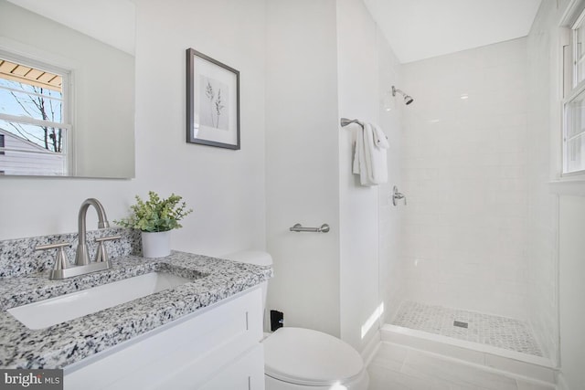 5917 Linthicum Ln, Linthicum Heights, MD 21090 - full bath featuring vanity and a tile shower
