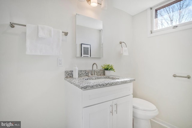5917 Linthicum Ln, Linthicum Heights, MD 21090 - half bathroom featuring toilet and vanity