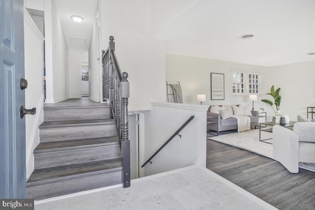 5917 Linthicum Ln, Linthicum Heights, MD 21090 - stairs featuring baseboards