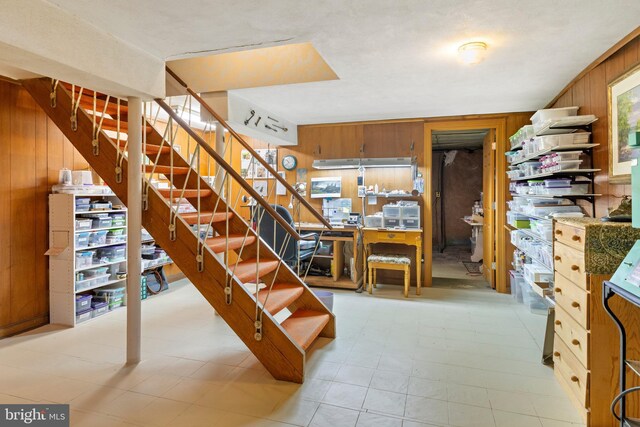 1540 Davidson Rd, Abington, PA 19001 - stairs with wood walls