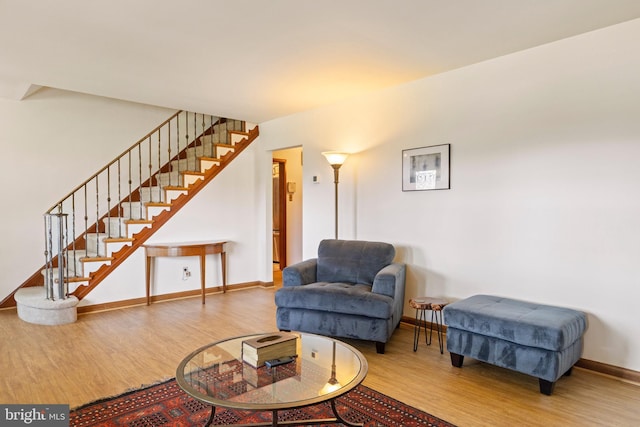 1540 Davidson Rd, Abington, PA 19001 - living area with wood finished floors and stairs