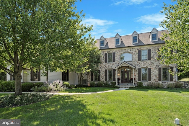2573 Muirfield Way, Lansdale, PA 19446 - view of front of property with stone siding and a front lawn