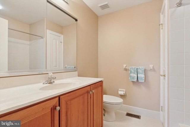 2573 Muirfield Way, Lansdale, PA 19446 - bathroom featuring vanity, a shower, and tile patterned floors