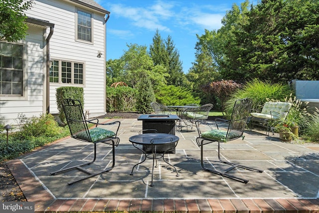 2573 Muirfield Way, Lansdale, PA 19446 - view of patio / terrace with an outdoor fire pit