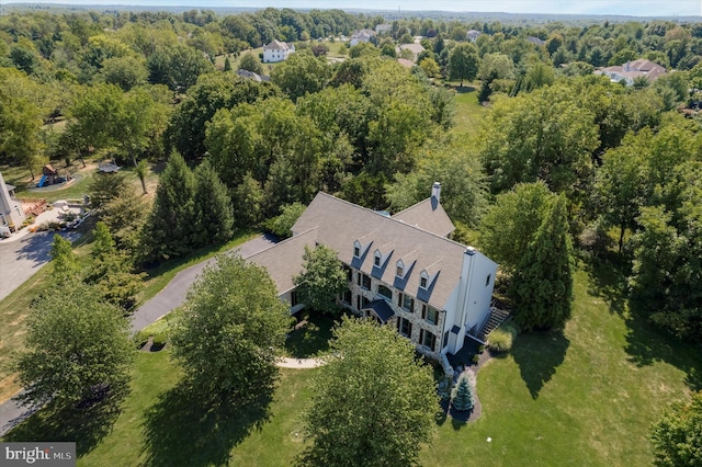 2573 Muirfield Way, Lansdale, PA 19446 - view from above of property featuring a heavily wooded area