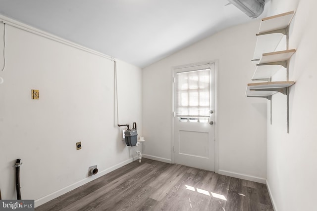 15 Excell Ln, Willingboro, NJ 08046 - laundry room featuring hookup for an electric dryer and wood finished floors