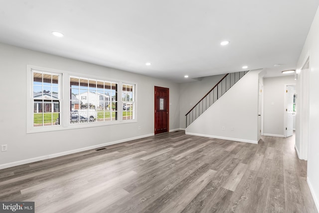 15 Excell Ln, Willingboro, NJ 08046 - foyer entrance featuring recessed lighting, wood finished floors, and stairs