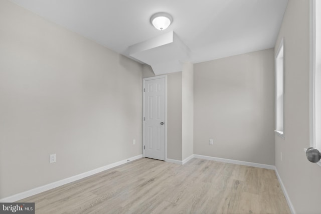 5021 A St SE, Washington, DC 20019 - unfurnished room featuring light wood-type flooring and baseboards