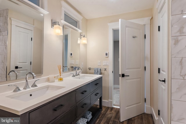 16 Spa Creek Lndg, Annapolis, MD 21403 - bathroom featuring wood finished floors and double vanity