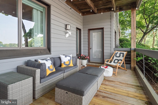 16 Spa Creek Lndg, Annapolis, MD 21403 - deck featuring an outdoor hangout area