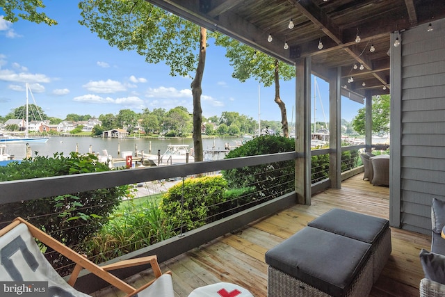16 Spa Creek Lndg, Annapolis, MD 21403 - wooden terrace featuring a water view