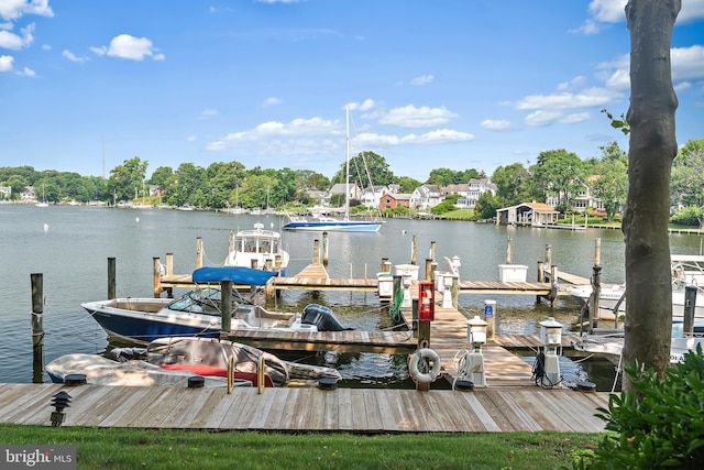 16 Spa Creek Lndg, Annapolis, MD 21403 - dock featuring a water view and boat lift