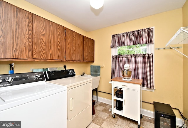 403 Grenoble Dr, Sellersville, PA 18960 - laundry area with washing machine and clothes dryer and cabinet space