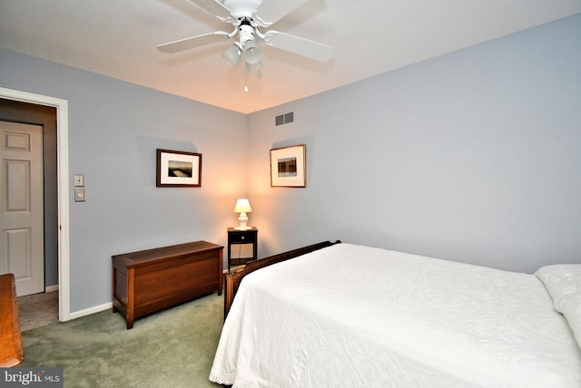 403 Grenoble Dr, Sellersville, PA 18960 - carpeted bedroom with baseboards and ceiling fan