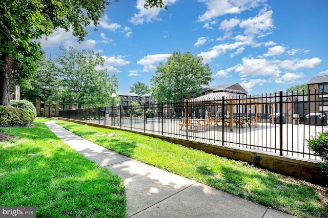 9720 Kingsbridge Dr Unit 302, Fairfax, VA 22031 - view of yard with a gazebo