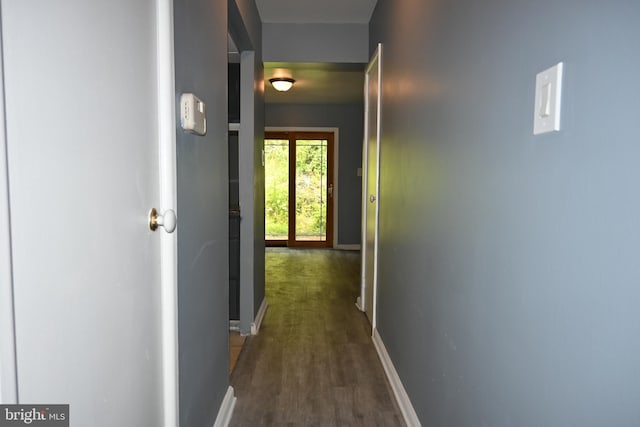 85 Park Vallei Ln Unit 85, Brookhaven, PA 19015 - hall featuring baseboards and dark wood finished floors