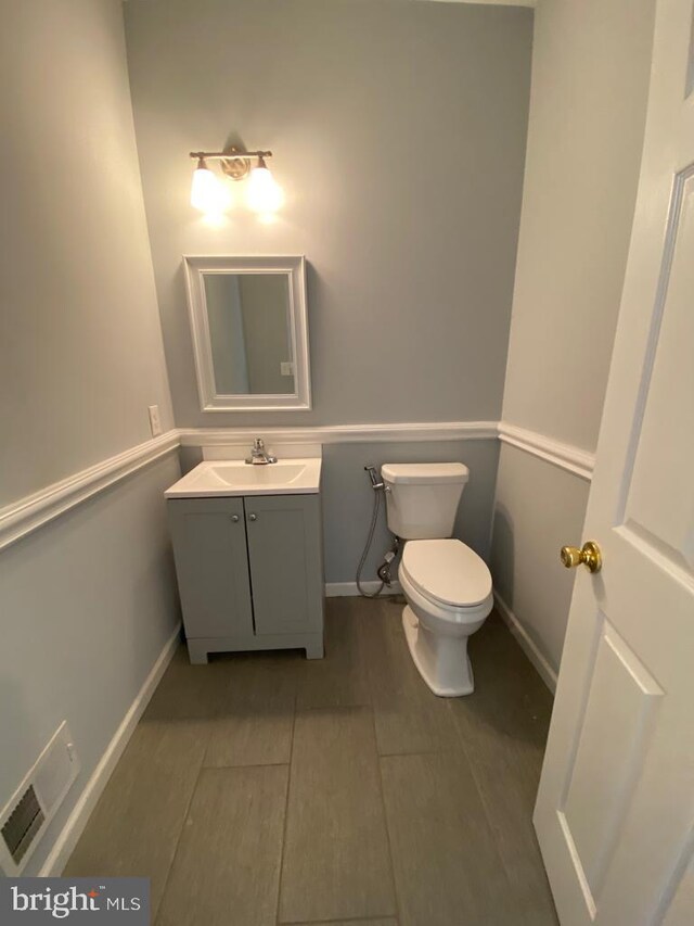 5 Sameera Ct, New Egypt, NJ 08533 - half bath featuring vanity and wood finished floors