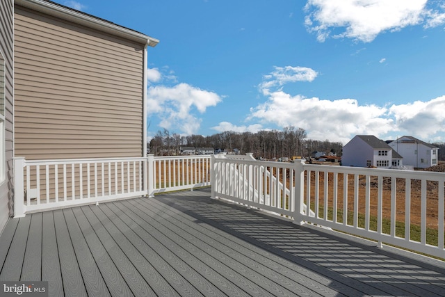 Deer Park Rd, Reisterstown, MD 21136 - wooden terrace with a residential view