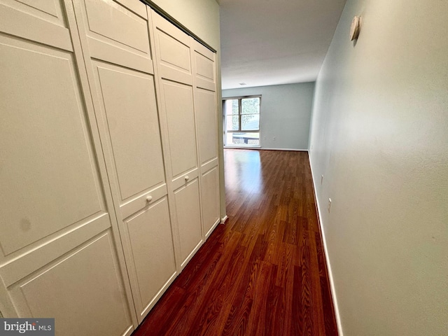 2200 Greenery Ln Unit 201-, Silver Spring, MD 20906 - hall featuring dark wood finished floors and baseboards
