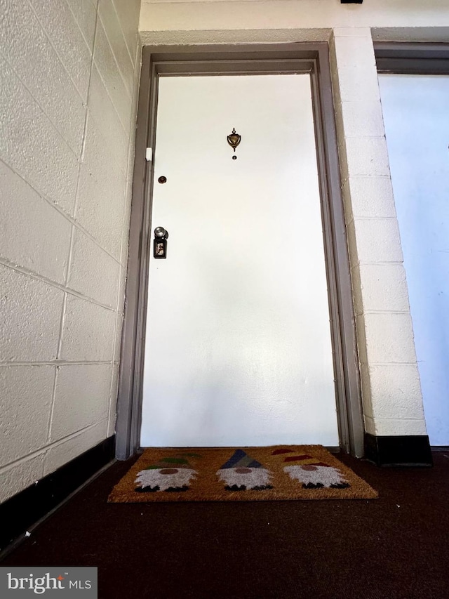 2200 Greenery Ln Unit 201-, Silver Spring, MD 20906 - view of exterior entry with concrete block siding