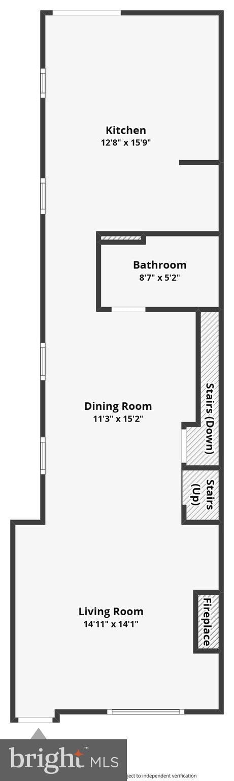 1621 E Hewson St, Philadelphia, PA 19125 - view of property floor plan