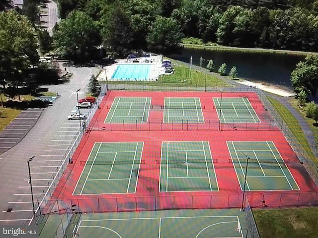 138 Banbury Dr, Bushkill, PA 18324 - drone / aerial view of a large body of water and a pool