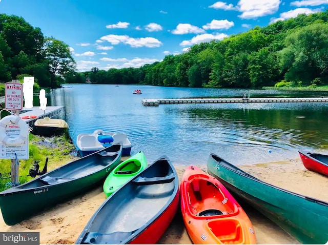 138 Banbury Dr, Bushkill, PA 18324 - water view featuring a heavily wooded area